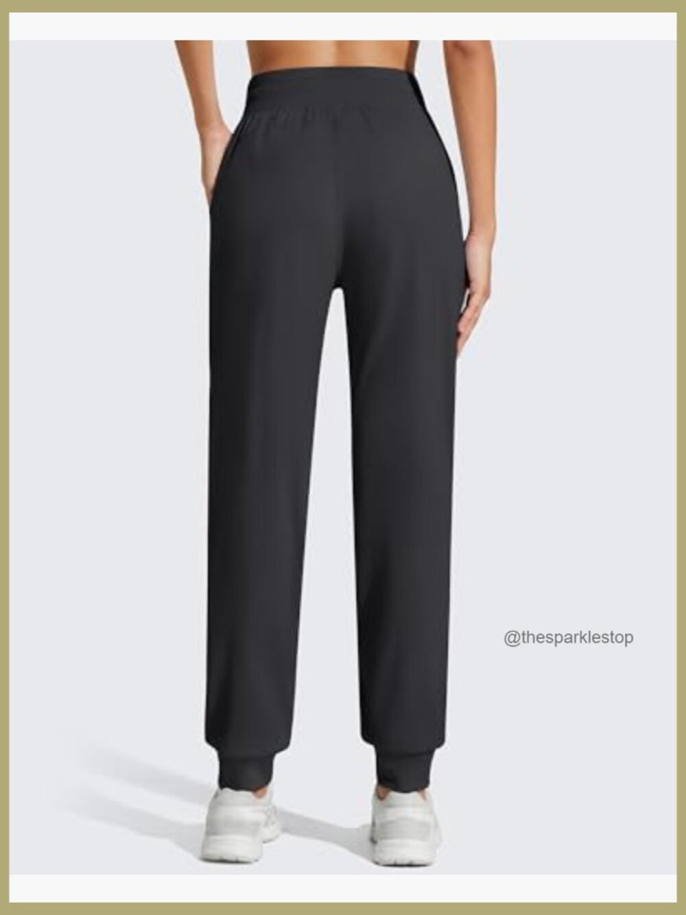 Lightweight Track Pants with Pockets Drawstring Joggers Athletic Travel - Picture 2 of 7